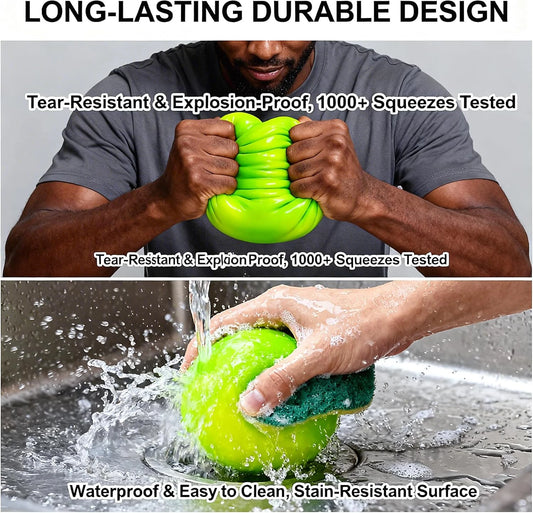 4 INCH Giant Squishy Green Stress Ball for Kids & Adults, Jumbo Colorful Changing Stress Dough Squish Ball, Squeeze Sensory Toys, Squishy Toys for Party Favors & Easter Basket Gifts