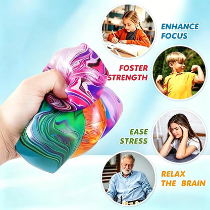 1 Pack Fidget Toys Squishy Stress Cube, Stress Balls for Kids Adults Squishies Stress Relief, Ice Sugar Sensory Toys for Kids with Autism, Fidgets for Classroom Prize Toys(Purple,1 Pack)