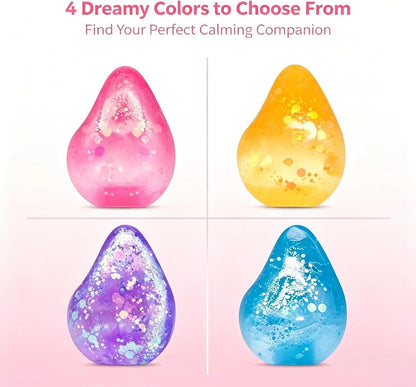 Fidget Toys Squishy Drop, Stress Cube Squishies Anxiety Stress Relief, Ice Squishy Stress Cube-Drop Malt Sugar Balls, Sensory Ball for Kids with Autism