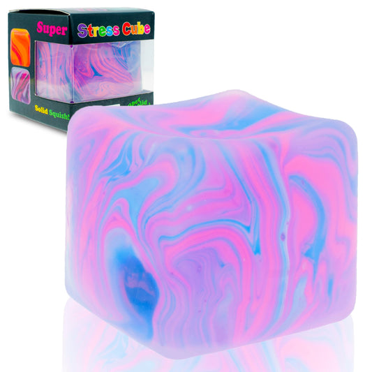 Schylling NeeDoh Nice Cube -Sensory Squeeze Toy with Super Solid Squish - 2.25" Cube